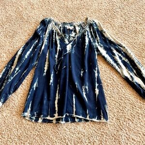 Boho Batik print Knox Rose Peasant Top